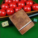 Portfel męski skóra RFID orzeł granatowy