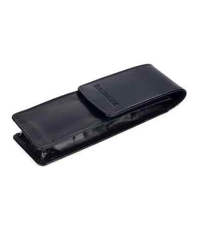 Skórzane etui na długopisy Beltimore GRANATOWE