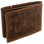 PORTFEL MĘSKI skóra RFID orzeł BRĄZOWY