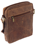 Listonoszka męska - torba skórzana na ramię dla mężczyzny. Brąz