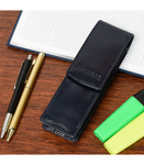 Skórzane etui na długopisy Beltimore GRANATOWE