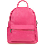 Skórzany Duży Plecak Damski A4 Vera Pelle Różowy