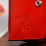 Skórzany portfel damski RFID Beltimore CZERWONY