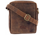 Listonoszka męska - torba skórzana na ramię dla mężczyzny. Brąz