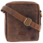 Listonoszka męska - torba skórzana na ramię dla mężczyzny. Brąz