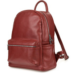 Skórzany PLECAK DAMSKI A4 Vera Pelle BORDOWY