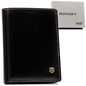 Skórzane etui na karty RFID - Brązowe