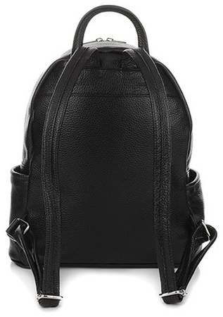 Skórzany PLECAK DAMSKI A4 Vera Pelle CZARNY
