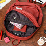 Damski plecak skórzany Beltimore czerwony