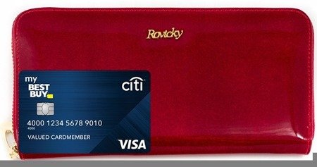 Kopertowy czarny portfel skórzany z suwakiem i ochroną RFID 