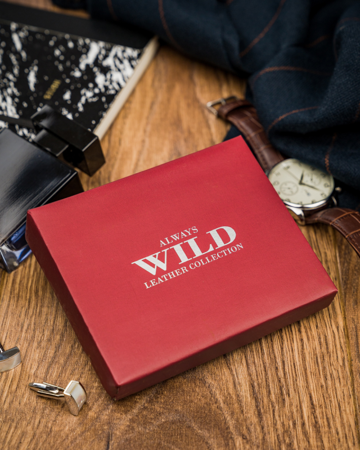 Mały portfel Always Wild® skórzany dla mężczyzny