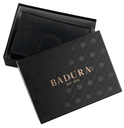 Pionowy portfel damski ze skóry RFID Badura